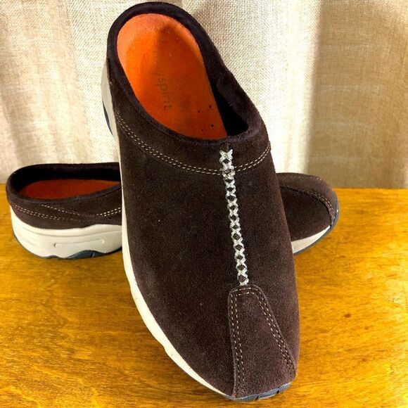 EASY Spirit brushed leather slides size 8 - Picture 1 of 9